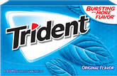 Trident Gum Original Peppermint Flavor Sugar Free Gum Quantity 14 Pieces Per Pack 12 Packs Per Box Sweet Browse at UsaCandyWholesale.Com